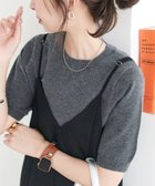 【ディスコート/Discoat】のモチモチ半袖プルオーバー《WEB限定カラーあり》 チャコールグレー|ID: prp329100004658074 ipo3291000000033882906