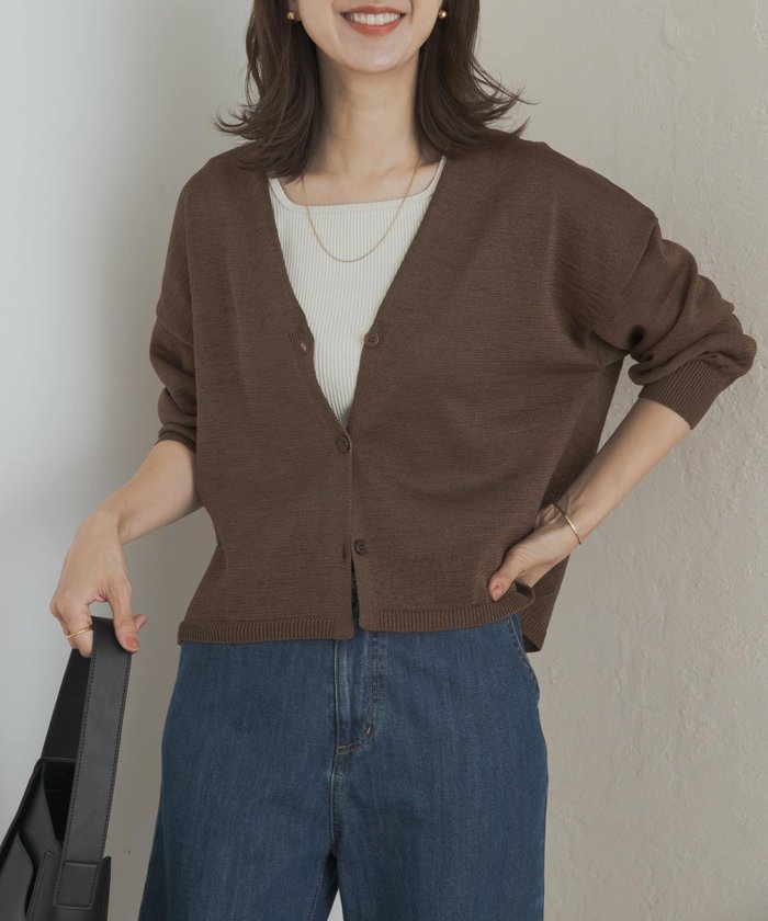 【アーバンリサーチ ドアーズ/URBAN RESEARCH DOORS】のウォッシャブルドライニットカーディガン インテリア・キッズ・メンズ・レディースファッション・服の通販 founy(ファニー) https://founy.com/ ファッション Fashion レディースファッション Fashion for Women トップス・カットソー Cut & Sew Tops ニット Knit Tops & Sweaters カーディガン・羽織り Layered Style Cardigans 2025年 2025 2025-2026秋冬・A/W Autumn/Winter 2025–26 AW25–26 冬 Winter / This Winter カーディガン Cardigan, Knitwear ワイド Wide, Wide Fit 夏 Summer 洗える Machine Washable A/W・秋冬 Autumn/Winter |ID: prp329100004658076 ipo3291000000034231963