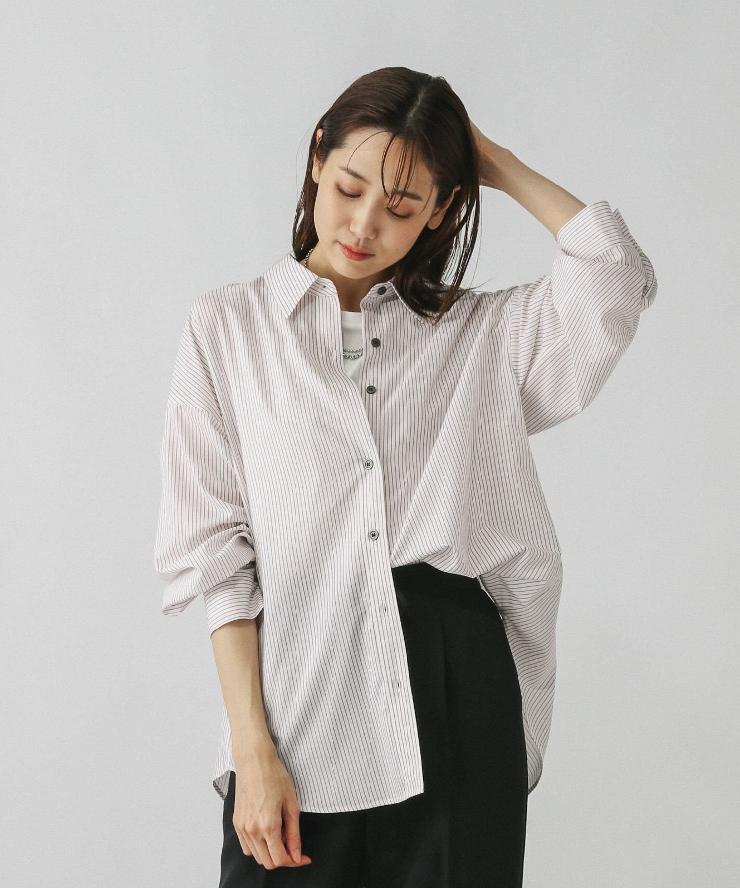 【グローバルワーク/GLOBAL WORK】の365日マイスタイルシャツ/571317 人気、トレンドファッション・服の通販 founy(ファニー) 　ファッション　Fashion　レディースファッション　Fashion for Women　トップス・カットソー　Cut & Sew Tops　シャツ・ブラウス・オフィスカジュアル　Elegant Blouses & Button-Ups　おすすめ　Recommended / Our Picks　ベーシック　Basic, Essential　ボトム　Bottoms, Lower Wear　ワイド　Wide, Wide Fit　 other-1|ID: prp329100004658085 ipo3291000000033883082