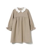 【ビームス/BEAMS / KIDS】のスカラップ襟 セレモニー ワンピース(110~130cm) BEIGE_CHECK|ID: prp329100004658092 ipo3291000000034119390