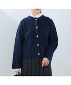 【ビームス ハート/BEAMS HEART】のダブルフェイス クルーニット カーディガン 人気、トレンドファッション・服の通販 founy(ファニー) ファッション Fashion レディースファッション Fashion for Women トップス・カットソー Cut & Sew Tops ニット Knit Tops & Sweaters カーディガン・羽織り Layered Style Cardigans インナー Innerwear カーディガン Cardigan, Knitwear クラシカル Classical, Vintage-Inspired ストレート Straight, Straight Cut センター Center, Center Line ダブル Double, Double-Breasted デニム Denim, Jeans Material フェイス Face, Facial Design フロント Front, Front Design A/W・秋冬 Autumn/Winter おすすめ Recommended / Our Picks thumbnail NAVY|ID: prp329100004658140 ipo3291000000033718477
