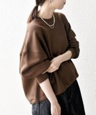 【シップス フォー ウィメン/SHIPS】の【WEB限定】SHIPS any 洗濯機可能 USA コットン 裏起毛 コクーン プルオーバー ブラウン|ID: prp329100004658175 ipo3291000000034506424