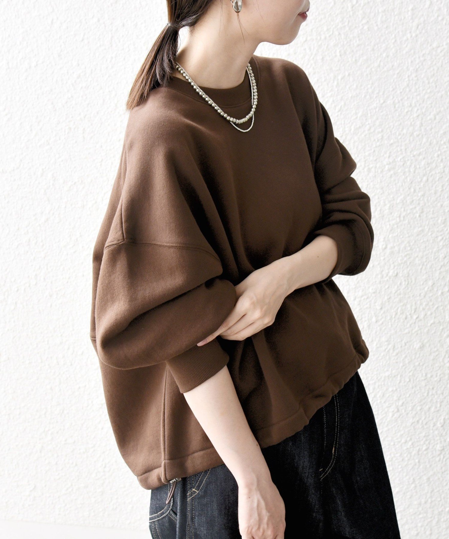 【シップス フォー ウィメン/SHIPS】の【WEB限定】SHIPS any 洗濯機可能 USA コットン 裏起毛 コクーン プルオーバー インテリア・キッズ・メンズ・レディースファッション・服の通販 founy(ファニー) ファッション Fashion レディースファッション Fashion for Women トップス・カットソー Cut & Sew Tops カジュアルプルオーバー・ニットトップス Pullovers & Knit Tops / Casual Pullovers 洗える Machine Washable コクーン Cocoon, Cocoon Silhouette ショート Short, Short Length シンプル Simple, Minimal バランス Balance, Style Balance ボトム Bottoms, Lower Wear おすすめ Recommended / Our Picks 2025年 2025 2025-2026秋冬・A/W Autumn/Winter 2025–26 AW25–26 ブラウン|ID: prp329100004658175 ipo3291000000034506424