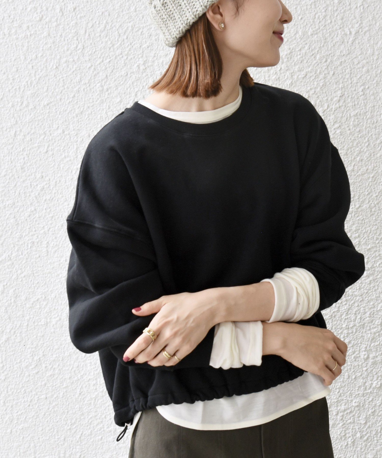 【シップス フォー ウィメン/SHIPS】の【WEB限定】SHIPS any 洗濯機可能 USA コットン 裏起毛 コクーン プルオーバー インテリア・キッズ・メンズ・レディースファッション・服の通販 founy(ファニー) ファッション Fashion レディースファッション Fashion for Women トップス・カットソー Cut & Sew Tops カジュアルプルオーバー・ニットトップス Pullovers & Knit Tops / Casual Pullovers 洗える Machine Washable コクーン Cocoon, Cocoon Silhouette ショート Short, Short Length シンプル Simple, Minimal バランス Balance, Style Balance ボトム Bottoms, Lower Wear おすすめ Recommended / Our Picks 2025年 2025 2025-2026秋冬・A/W Autumn/Winter 2025–26 AW25–26 ブラック|ID: prp329100004658175 ipo3291000000034506428