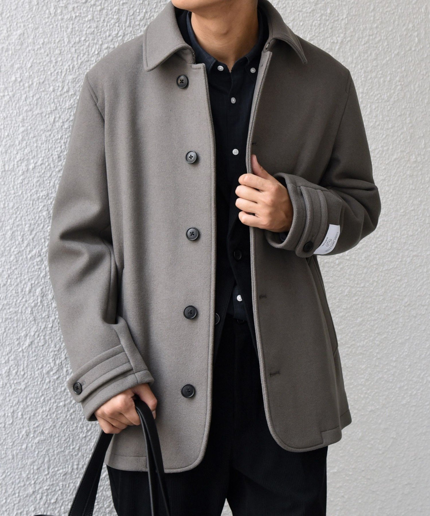 【シップス/SHIPS / MEN】のSHIPS any PURE WOOL MELTON シングル Pコート 25AW インテリア・キッズ・メンズ・レディースファッション・服の通販 founy(ファニー) 　ファッション　Fashion　メンズファッション　Fashion for Men　シンプル　Simple, Minimal　ジャケット　Jacket, Outerwear　フィット　Fit, Slim Fit　フレンチ　French, French Style　メルトン　Melton, Heavy Wool　メンズ　Men's, Menswear　冬　Winter / This Winter　ビジネス 仕事 通勤　Business / Work / Commuting　2025年　2025　2025-2026秋冬・A/W　Autumn/Winter 2025–26 AW25–26　グレー|ID: prp329100004658205 ipo3291000000034670813