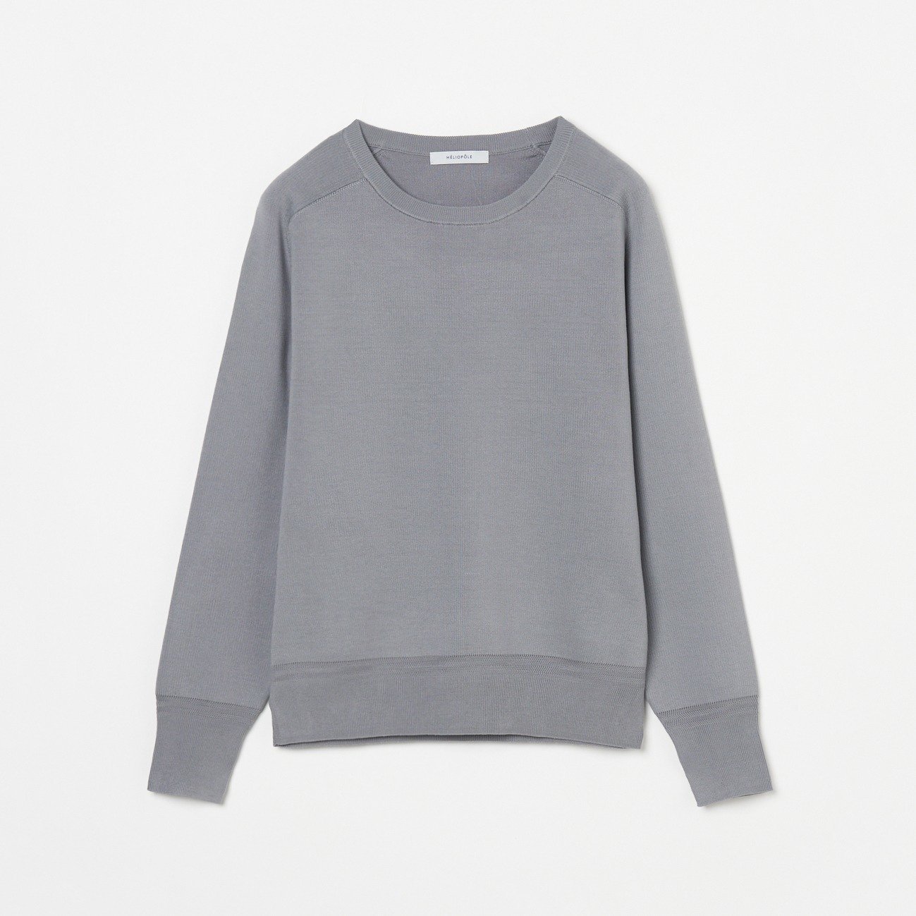 【エリオポール/heliopole】のSILK COTTON PULLOVER インテリア・キッズ・メンズ・レディースファッション・服の通販 founy(ファニー) 　ファッション　Fashion　レディースファッション　Fashion for Women　トップス・カットソー　Cut & Sew Tops　カジュアルプルオーバー・ニットトップス　Pullovers & Knit Tops / Casual Pullovers　エレガント 上品　Elegant　シルク　Silk, 100% Silk　シンプル　Simple, Minimal　ミディアムグレー|ID: prp329100004658243 ipo3291000000033719550