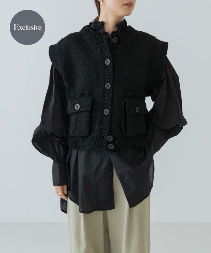【アーバンリサーチ/URBAN RESEARCH】の『別注』crinkle crinkle crinkle*UR NEPAL KNIT VEST インテリア・キッズ・メンズ・レディースファッション・服の通販 founy(ファニー) https://founy.com/ ファッション Fashion レディースファッション Fashion for Women アウター Coat / Outerwear Collection トップス・カットソー Cut & Sew Tops ニット Knit Tops & Sweaters ベスト&ジレ / 重ね着スタイル Vests & Gilets 2024年 2024 2024-2025秋冬・A/W Autumn/Winter 2024–25 AW24–25 冬 Winter / This Winter カットソー Cut and Sewn Top コンパクト Compact, Small Size シンプル Simple, Minimal バランス Balance, Style Balance ベスト Vest, Waistcoat ポケット Pocket, Pocket Detail 別注 Limited Edition, Custom Order A/W・秋冬 Autumn/Winter |ID: prp329100004658274 ipo3291000000033704102