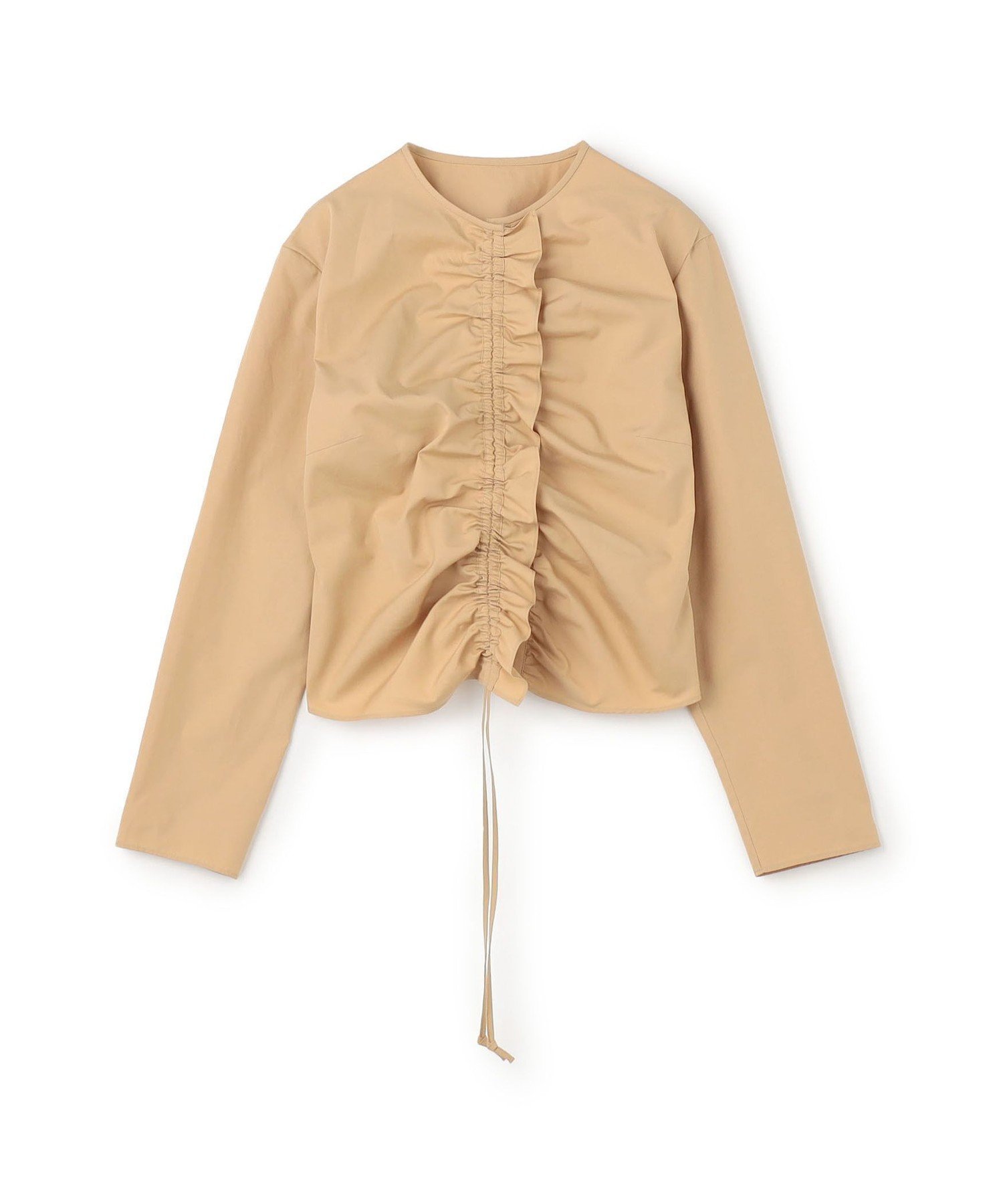 【トゥモローランド/TOMORROWLAND】のコットンタイプライター ギャザードブラウス インテリア・キッズ・メンズ・レディースファッション・服の通販 founy(ファニー) 　ファッション　Fashion　レディースファッション　Fashion for Women　トップス・カットソー　Cut & Sew Tops　シャツ・ブラウス・オフィスカジュアル　Elegant Blouses & Button-Ups　ギャザー　Gathered, Ruffled　コンパクト　Compact, Small Size　シンプル　Simple, Minimal　タイプライター　Typewriter Fabric, Crisp Cotton　45 キャメル|ID: prp329100004658277 ipo3291000000033719902