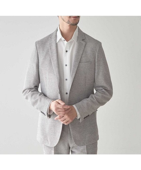 【メンズビギトーキョー/Men's Bigi / MEN】のカラミ織りテーラードジャケット インテリア・キッズ・メンズ・レディースファッション・服の通販 founy(ファニー) 　ファッション　Fashion　メンズファッション　Fashion for Men　春　Spring　軽量　Lightweight, Ultra Light　サマー　Summer, Summer Style　ジャケット　Jacket, Outerwear　ストレッチ　Stretch, Stretchy Fabric　セットアップ　Set-Up, Coordinated Outfit　定番　Standard, Basic Item　人気　Popular, Best Seller　ポケット　Pocket, Pocket Detail　S/S・春夏　SS, Spring/Summer, Warm Season　夏　Summer　エレガント 上品　Elegant　ビジネス 仕事 通勤　Business / Work / Commuting　ライトグレー|ID: prp329100004658303 ipo3291000000033876501