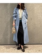 【フレイ アイディー/FRAY I.D】のオーバートレンチコート 人気、トレンドファッション・服の通販 founy(ファニー) ファッション Fashion レディースファッション Fashion for Women アウター Coat / Outerwear Collection コート・ロングコート・ピーコート Long Coats, Peacoats & More トレンチコート / 春秋の定番アウター Trench Coats クラシカル Classical, Vintage-Inspired スタイリッシュ Stylish, Fashionable スマート Smart, Elegant スリーブ Sleeve, Long Sleeve / Short Sleeve 人気 Popular, Best Seller thumbnail BLU[086]|ID: prp329100004658380 ipo3291000000033999951