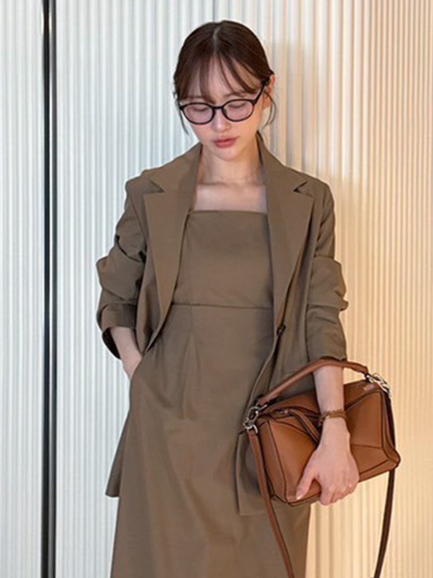 【フレイ アイディー/FRAY I.D】のシングルテーラードジャケット 人気、トレンドファッション・服の通販 founy(ファニー) 　ファッション　Fashion　レディースファッション　Fashion for Women　アウター　Coat / Outerwear Collection　レディースジャケット・軽アウター　Jackets　テーラードジャケット / 通勤・きれいめスタイル　Tailored Jackets & Blazers　ジャケット　Jacket, Outerwear　スタイリッシュ　Stylish, Fashionable　ストレート　Straight, Straight Cut　スマート　Smart, Elegant　セットアップ　Set-Up, Coordinated Outfit　チェック　Check, Plaid, Tartan　ピーチ　Peach, Soft Touch　無地　Plain, Solid Color　ラグジュアリー　Luxury, Elegant　ワイド　Wide, Wide Fit　おすすめ　Recommended / Our Picks　エレガント 上品　Elegant　 other-1|ID: prp329100004658390 ipo3291000000033848549