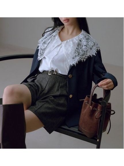 【フレイ アイディー/FRAY I.D】のシングルテーラードジャケット インテリア・キッズ・メンズ・レディースファッション・服の通販 founy(ファニー) 　ファッション　Fashion　レディースファッション　Fashion for Women　アウター　Coat / Outerwear Collection　レディースジャケット・軽アウター　Jackets　テーラードジャケット / 通勤・きれいめスタイル　Tailored Jackets & Blazers　ジャケット　Jacket, Outerwear　スタイリッシュ　Stylish, Fashionable　ストレート　Straight, Straight Cut　スマート　Smart, Elegant　セットアップ　Set-Up, Coordinated Outfit　チェック　Check, Plaid, Tartan　ピーチ　Peach, Soft Touch　無地　Plain, Solid Color　ラグジュアリー　Luxury, Elegant　ワイド　Wide, Wide Fit　おすすめ　Recommended / Our Picks　エレガント 上品　Elegant　NVY[089]|ID: prp329100004658390 ipo3291000000033848553
