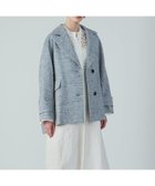 【ハウス オブ ロータス/HOUSE OF LOTUS】のミックスツイードケープライクコート ブルー|ID: prp329100004658395 ipo3291000000033892310
