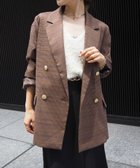 【ゼヴォン/Thevon】のGOLDボタンテーラードジャケット 人気、トレンドファッション・服の通販 founy(ファニー) ファッション Fashion レディースファッション Fashion for Women アウター Coat / Outerwear Collection レディースジャケット・軽アウター Jackets テーラードジャケット / 通勤・きれいめスタイル Tailored Jackets & Blazers 2025年 2025 2025-2026秋冬・A/W Autumn/Winter 2025–26 AW25–26 ジャケット Jacket, Outerwear スタイリッシュ Stylish, Fashionable ストライプ Stripe, Striped Pattern スラックス Slacks, Dress Pants デニム Denim, Jeans Material エレガント 上品 Elegant 定番 Standard, Basic Item 春 Spring 羽織 Haori, Light Jacket thumbnail ブラウン|ID: prp329100004658413 ipo3291000000033713399