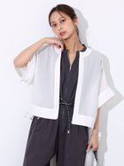 【ヴァン/Vin】の布帛×メッシュジップブルゾン 人気、トレンドファッション・服の通販 founy(ファニー) ファッション Fashion レディースファッション Fashion for Women アウター Coat / Outerwear Collection ブルゾンジャケット・スポーティアウター Blouson Jackets スマート Smart, Elegant フォルム Silhouette, Form エレガント 上品 Elegant thumbnail オフホワイト|ID: prp329100004658440 ipo3291000000034031411