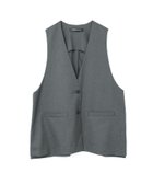 【マーコート/MARcourt】のmizuiro ind ディープVネックワイドベスト 人気、トレンドファッション・服の通販 founy(ファニー) ファッション Fashion レディースファッション Fashion for Women アウター Coat / Outerwear Collection トップス・カットソー Cut & Sew Tops ベスト&ジレ / 重ね着スタイル Vests & Gilets Vネックトップス V-Neck Tops / V-Cut Neckline Shirts ストレッチ Stretch, Stretchy Fabric スリット Slit, Slit Detail ノースリーブ Sleeveless, No-Sleeve フロント Front, Front Design ポケット Pocket, Pocket Detail ワイド Wide, Wide Fit 今季 This Season, Current Season 再入荷 Restock / Back in Stock 無地 Plain, Solid Color 秋 Autumn thumbnail グレーA|ID: prp329100004659134 ipo3291000000033818794