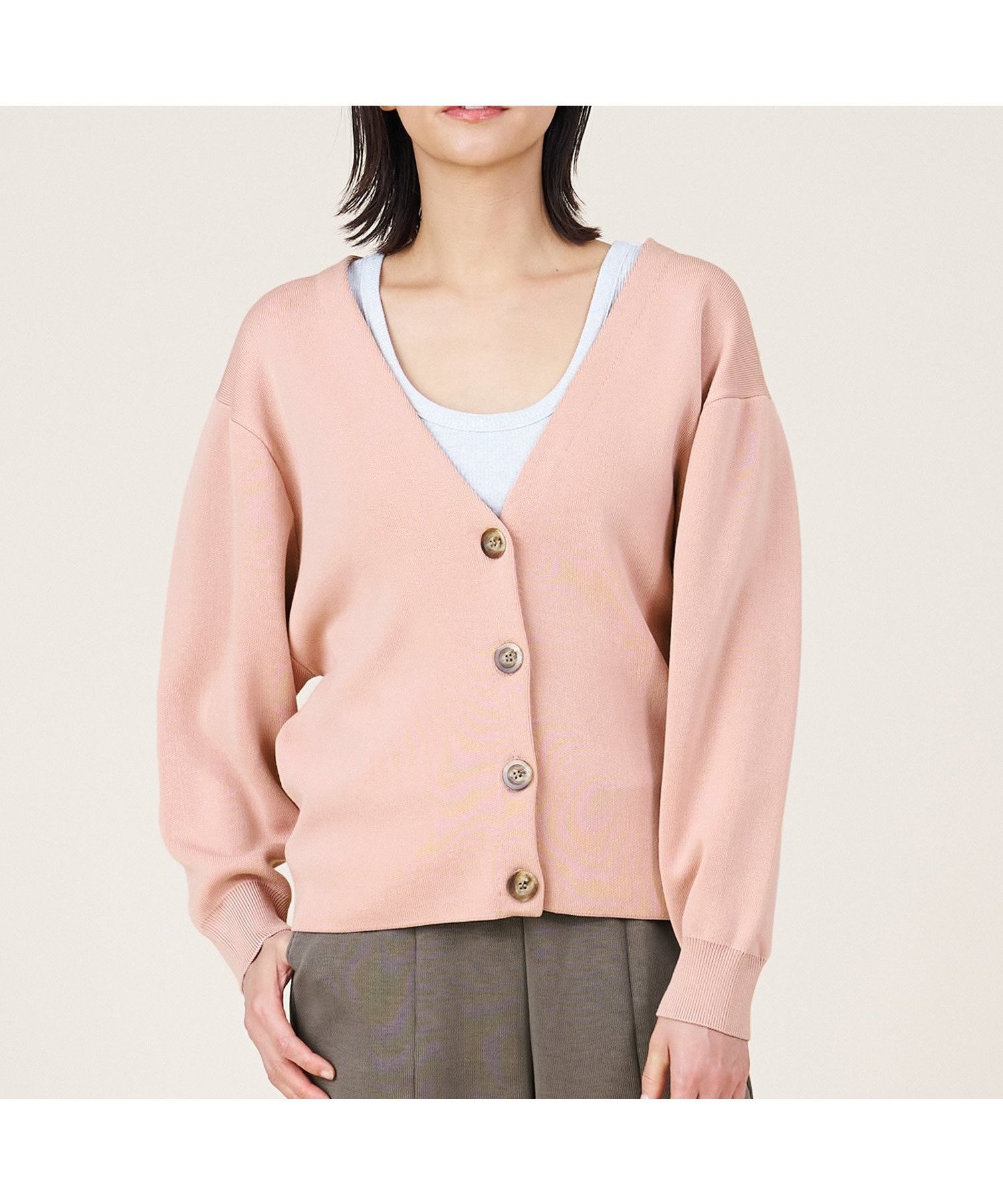 【マイカ ディール/MICA & DEAL】の【marmors】smooth v/neck cardigan インテリア・キッズ・メンズ・レディースファッション・服の通販 founy(ファニー) 　ファッション　Fashion　レディースファッション　Fashion for Women　トップス・カットソー　Cut & Sew Tops　カーディガン・羽織り　Layered Style Cardigans　カーディガン　Cardigan, Knitwear　シルク　Silk, 100% Silk　フィット　Fit, Slim Fit　エレガント 上品　Elegant　定番　Standard, Basic Item　春　Spring　PINK|ID: prp329100004659141 ipo3291000000033720294