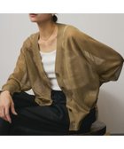 【サロン アダム エ ロペ/SALON adam et rope'】のブライトラメVネックシアーカーディガン 一部WEB限定カラー・手洗い可能 ゴールド(90)|ID: prp329100004659164 ipo3291000000033836371