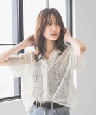 【グローバルワーク/GLOBAL WORK】のレースシャツ半袖/494043 アイボリー08|ID: prp329100004659194 ipo3291000000033720541