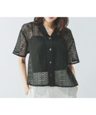 【グローバルワーク/GLOBAL WORK】のレースシャツ半袖/494043 ブラック09|ID: prp329100004659194 ipo3291000000033720543