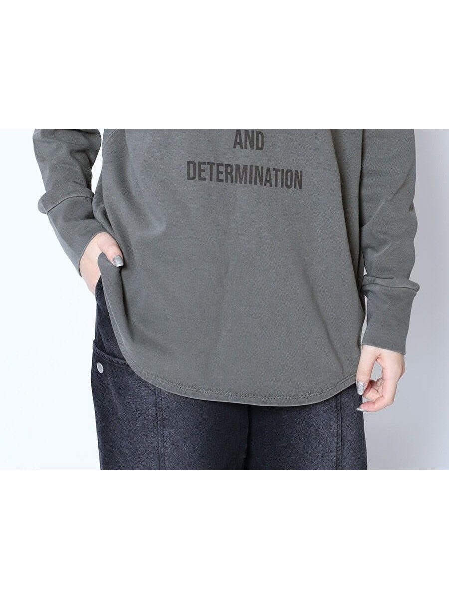【ラシュッド/LASUD】のフロントロゴスウェットシャツ 人気、トレンドファッション・服の通販 founy(ファニー) 　ファッション　Fashion　レディースファッション　Fashion for Women　トップス・カットソー　Cut & Sew Tops　シャツ・ブラウス・オフィスカジュアル　Elegant Blouses & Button-Ups　レディースパーカー・カジュアルフーディー　Casual Hoodies & Sweatshirts　スウェット・クルーネックトップス　Sweatshirts & Crewnecks / Relaxed Fit Sweat Tops　ウォッシャブル　Machine Washable　スウェット / スエット　Sweatshirt, Sweatwear　ロング　Long, Long-Length　 other-1|ID: prp329100004659197 ipo3291000000033720556