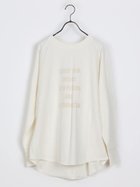 【ラシュッド/LASUD】のフロントロゴスウェットシャツ オフホワイト|ID: prp329100004659197 ipo3291000000033720560
