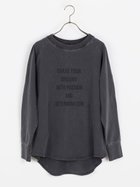 【ラシュッド/LASUD】のフロントロゴスウェットシャツ チャコールグレー|ID: prp329100004659197 ipo3291000000033720561
