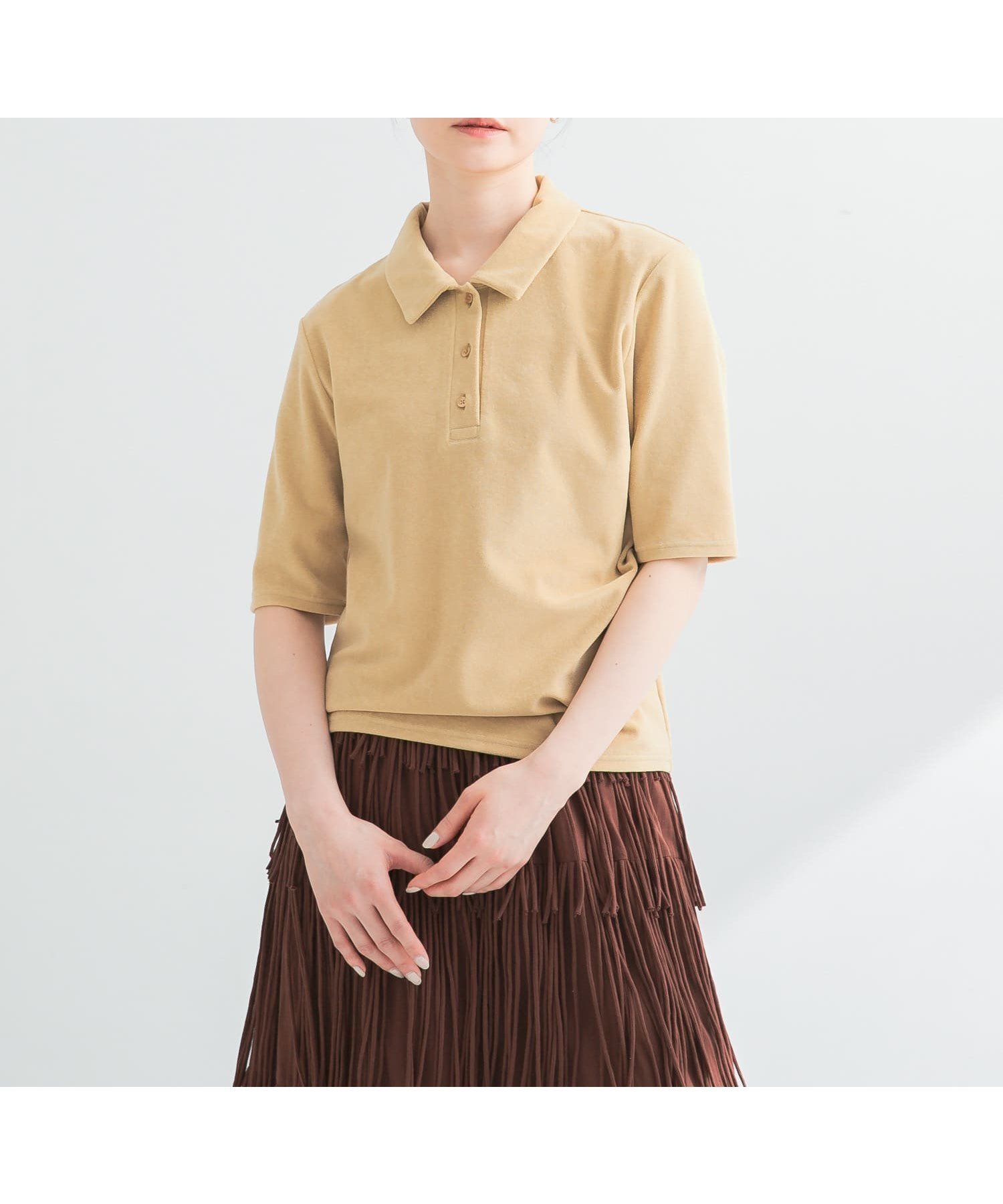 【アーバンリサーチ/URBAN RESEARCH】のパイルポロ衿カットソー インテリア・キッズ・メンズ・レディースファッション・服の通販 founy(ファニー) 　ファッション　Fashion　レディースファッション　Fashion for Women　トップス・カットソー　Cut & Sew Tops　カットソー・ベーシックTシャツ　Cut-and-Sewn Tops / Stretch Tees & Basics　2025年　2025　2025春夏・S/S　Spring/Summer 2025 SS25　カットソー　Cut and Sewn Top　コンパクト　Compact, Small Size　シンプル　Simple, Minimal　スラックス　Slacks, Dress Pants　デニム　Denim, Jeans Material　トレンド　Trend, Trending Now　ポロシャツ　Polo Shirt, Collared Tee　夏　Summer　春　Spring　S/S・春夏　SS, Spring/Summer, Warm Season　YELLOW|ID: prp329100004659222 ipo3291000000033720719