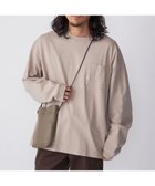 【シップス フォー ウィメン/SHIPS】の【WEB限定】SHIPS 汗染み防止加工 ワンポイントロゴ ビッグシルエットヘビーウェイトTシャツ ベージュ|ID: prp329100004659237 ipo3291000000034511613