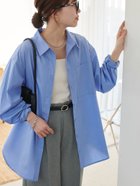 【ディスコート/Discoat】の《新色追加!》【WEB限定】レギュラーカラービックシャツ 人気、トレンドファッション・服の通販 founy(ファニー) ファッション Fashion レディースファッション Fashion for Women トップス・カットソー Cut & Sew Tops シャツ・ブラウス・オフィスカジュアル Elegant Blouses & Button-Ups ショルダー Shoulder, Shoulder Strap スリット Slit, Slit Detail ドロップ Drop Shoulder, Dropped Style バランス Balance, Style Balance ビッグ Big, Oversized ポケット Pocket, Pocket Detail リラックス Relax, Relaxed Fit レギュラー Regular, Standard Fit 定番 Standard, Basic Item thumbnail ブルー|ID: prp329100004659242 ipo3291000000034113758