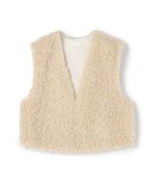 【トゥモローランド/TOMORROWLAND】のミックスファー Vネックベスト 43 ベージュ|ID: prp329100004659262 ipo3291000000034791291