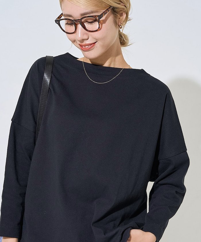 【フリークスストア/FREAK'S STORE】のバスク ロング スリーブ Tシャツ【限定展開】 25AW インテリア・キッズ・メンズ・レディースファッション・服の通販 founy(ファニー) 　ファッション　Fashion　レディースファッション　Fashion for Women　トップス・カットソー　Cut & Sew Tops　シャツ・ブラウス・オフィスカジュアル　Elegant Blouses & Button-Ups　ロングTシャツ・Tシャツ　Longline T-Shirts & Tees　インナー　Innerwear　カットソー　Cut and Sewn Top　シューズ　Shoes, Footwear　シンプル　Simple, Minimal　ジャケット　Jacket, Outerwear　スニーカー　Sneakers, Trainers　スリーブ　Sleeve, Long Sleeve / Short Sleeve　定番　Standard, Basic Item　人気　Popular, Best Seller　バスク　Basque, Basque Style　ベーシック　Basic, Essential　ボトム　Bottoms, Lower Wear　リラックス　Relax, Relaxed Fit　ロング　Long, Long-Length　A/W・秋冬　Autumn/Winter　冬　Winter / This Winter　おすすめ　Recommended / Our Picks　エレガント 上品　Elegant　2025年　2025　2025-2026秋冬・A/W　Autumn/Winter 2025–26 AW25–26　ブラック|ID: prp329100004659339 ipo3291000000036247329