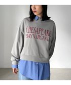 【ドゥ アルシーヴ/Doux archives】のVIRGINIAロゴウォッシュスウェット 人気、トレンドファッション・服の通販 founy(ファニー) ファッション Fashion レディースファッション Fashion for Women トップス・カットソー Cut & Sew Tops レディースパーカー・カジュアルフーディー Casual Hoodies & Sweatshirts スウェット・クルーネックトップス Sweatshirts & Crewnecks / Relaxed Fit Sweat Tops ショルダー Shoulder, Shoulder Strap ショート Short, Short Length スウェット / スエット Sweatshirt, Sweatwear ドロップ Drop Shoulder, Dropped Style バランス Balance, Style Balance ヴィンテージ Vintage Style thumbnail GRAY|ID: prp329100004659369 ipo3291000000033721340