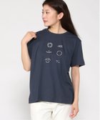 【クロコダイル/CROCODILE】のスノーコットン プリント Tシャツ【接触冷感】 人気、トレンドファッション・服の通販 founy(ファニー) ファッション Fashion レディースファッション Fashion for Women トップス・カットソー Cut & Sew Tops シャツ・ブラウス・オフィスカジュアル Elegant Blouses & Button-Ups ロングTシャツ・Tシャツ Longline T-Shirts & Tees プリント Print, Printed Pattern モチーフ Motif, Design Theme 半袖 Short Sleeve, Half Sleeve thumbnail ネイビー|ID: prp329100004659552 ipo3291000000033721979
