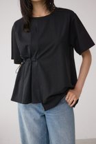 【アズール バイ マウジー/AZUL by moussy】のフハクドッキングドロストトップス 人気、トレンドファッション・服の通販 founy(ファニー) ファッション Fashion レディースファッション Fashion for Women トップス・カットソー Cut & Sew Tops アシンメトリー Asymmetrical Style カットソー Cut and Sewn Top シンプル Simple, Minimal ドッキング Docking, Mixed Material バランス Balance, Style Balance ペプラム Peplum, Flared Hem ボトム Bottoms, Lower Wear ワイド Wide, Wide Fit thumbnail BLK|ID: prp329100004659614 ipo3291000000033908842