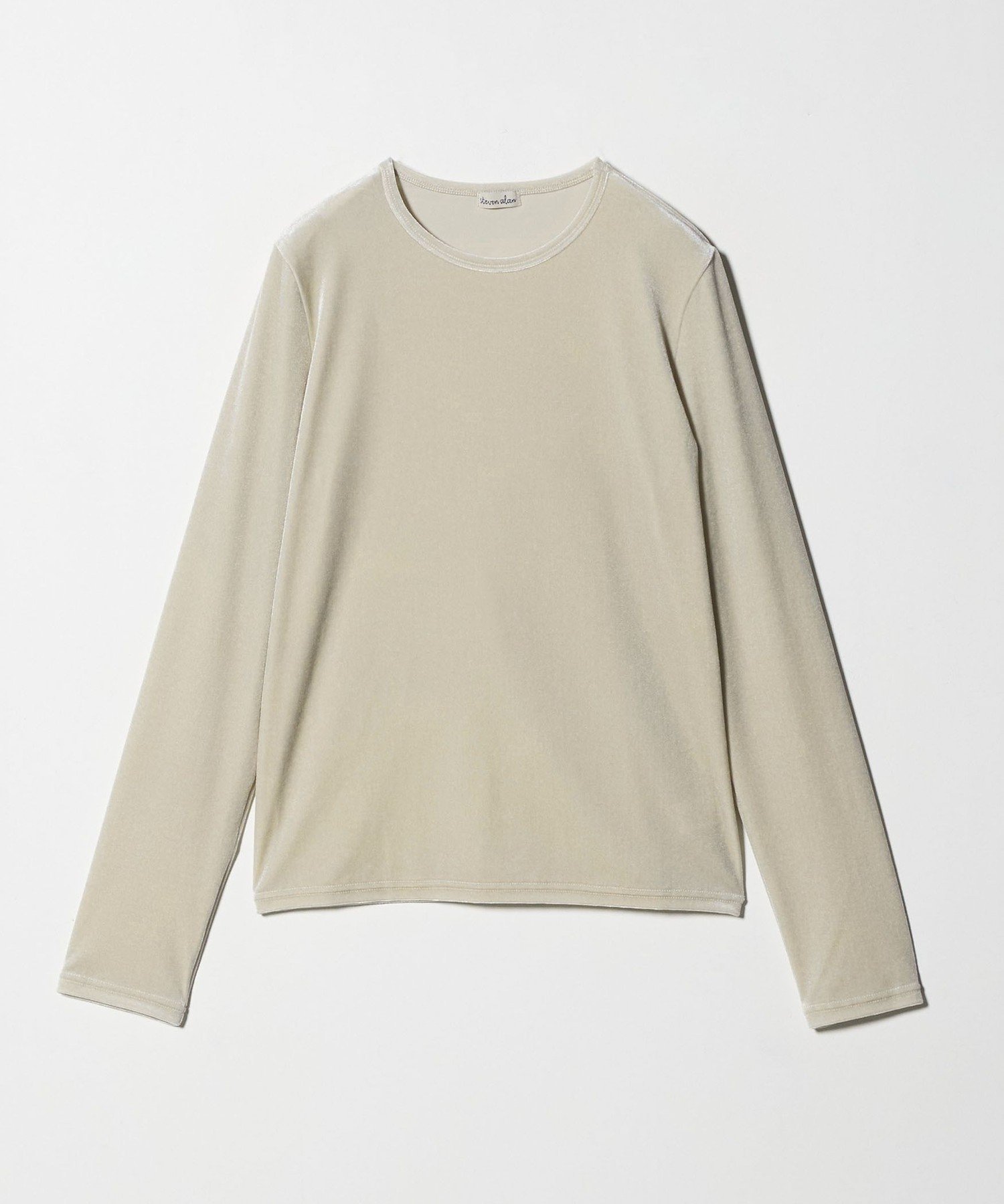 【ビューティ&ユース ユナイテッドアローズ/BEAUTY&YOUTH / UNITED ARROWS】のSteven Alan ベロア ロングスリーブ プルオーバー インテリア・キッズ・メンズ・レディースファッション・服の通販 founy(ファニー) 　ファッション　Fashion　レディースファッション　Fashion for Women　トップス・カットソー　Cut & Sew Tops　カジュアルプルオーバー・ニットトップス　Pullovers & Knit Tops / Casual Pullovers　ベロアトップス　Velour Tops / Velvet-Look Items　おすすめ　Recommended / Our Picks　インナー　Innerwear　スリーブ　Sleeve, Long Sleeve / Short Sleeve　ベスト　Vest, Waistcoat　ベロア　Velour, Soft Velvet　ロング　Long, Long-Length　エレガント 上品　Elegant　定番　Standard, Basic Item　OFF WHITE|ID: prp329100004660197 ipo3291000000033837609