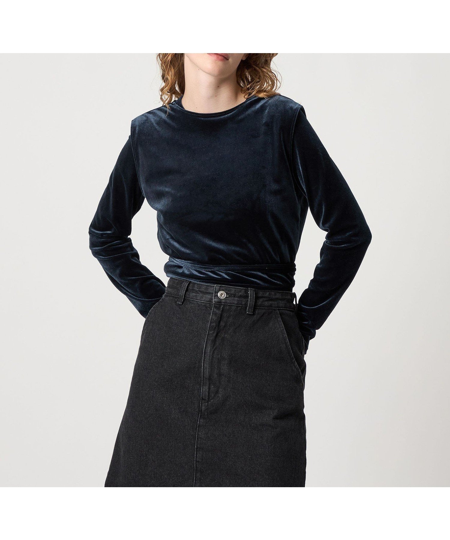 【ビューティ&ユース ユナイテッドアローズ/BEAUTY&YOUTH / UNITED ARROWS】のSteven Alan ベロア ロングスリーブ プルオーバー インテリア・キッズ・メンズ・レディースファッション・服の通販 founy(ファニー) 　ファッション　Fashion　レディースファッション　Fashion for Women　トップス・カットソー　Cut & Sew Tops　カジュアルプルオーバー・ニットトップス　Pullovers & Knit Tops / Casual Pullovers　ベロアトップス　Velour Tops / Velvet-Look Items　おすすめ　Recommended / Our Picks　インナー　Innerwear　スリーブ　Sleeve, Long Sleeve / Short Sleeve　ベスト　Vest, Waistcoat　ベロア　Velour, Soft Velvet　ロング　Long, Long-Length　エレガント 上品　Elegant　定番　Standard, Basic Item　NAVY|ID: prp329100004660197 ipo3291000000033837611