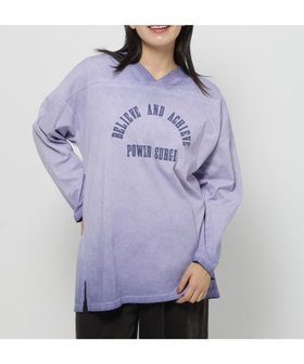 【ニコアンド/niko and】のフットボールフェードチュニックTシャツ 人気、トレンドファッション・服の通販 founy(ファニー) ファッション Fashion レディースファッション Fashion for Women トップス・カットソー Cut & Sew Tops シャツ・ブラウス・オフィスカジュアル Elegant Blouses & Button-Ups ロングTシャツ・Tシャツ Longline T-Shirts & Tees おすすめ Recommended / Our Picks スニーカー Sneakers, Trainers チュニック Tunic, Long Top デニム Denim, Jeans Material ハーフ Half, Half-Length プリント Print, Printed Pattern リラックス Relax, Relaxed Fit 吸水 Absorbent, Quick-Dry 長袖 Long Sleeve, Full Sleeve |ID:prp329100004660203