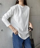 【アンドミー/andme】の汗染み防止加工 USAコットン 長袖 Tシャツ オフホワイト|ID: prp329100004660206 ipo3291000000033846628