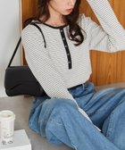 【ラナン/Ranan】のRanan/ヘンリーネックワッフルロンT 人気、トレンドファッション・服の通販 founy(ファニー) ファッション Fashion レディースファッション Fashion for Women トップス・カットソー Cut & Sew Tops ロングTシャツ・Tシャツ Longline T-Shirts & Tees カットソー Cut and Sewn Top シンプル Simple, Minimal スリーブ Sleeve, Long Sleeve / Short Sleeve タイトスカート Pencil Skirt, Tight Skirt トレンド Trend, Trending Now フィット Fit, Slim Fit フェミニン Feminine, Girly ベーシック Basic, Essential ボーダー Border, Stripe ポケット Pocket, Pocket Detail ロング Long, Long-Length 楽ちん Easy Fit, Comfortable ワッフル Waffle, Waffle Knit thumbnail BOR|ID: prp329100004660277 ipo3291000000033975289