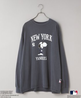 【ローリーズファーム/LOWRYS FARM】の【LFM】MLB*SNOOPYロンT 人気、トレンドファッション・服の通販 founy(ファニー) ファッション Fashion レディースファッション Fashion for Women トップス・カットソー Cut & Sew Tops ロングTシャツ・Tシャツ Longline T-Shirts & Tees クール Cool, Chic サングラス Sunglasses, Shades プリント Print, Printed Pattern モチーフ Motif, Design Theme |ID:prp329100004660389