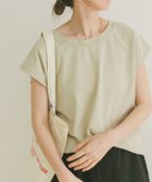 【アイテムズアーバンリサーチ/ITEMS URBAN RESEARCH】のバックボタンフレンチTシャツ L.BEG|ID: prp329100004660918 ipo3291000000033728513