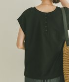 【アイテムズアーバンリサーチ/ITEMS URBAN RESEARCH】のバックボタンフレンチTシャツ BLK|ID: prp329100004660918 ipo3291000000033728514