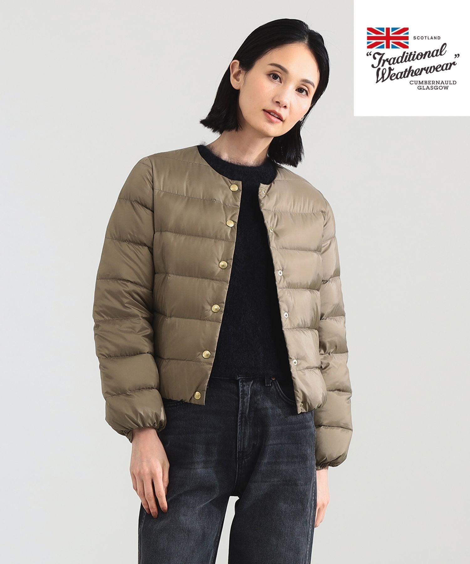 【デミルクス ビームス/Demi-Luxe BEAMS】の【期間限定+10%ポイントバック】Traditional Weatherwear / ARKLEY ショート ダウン ライトダウン ノーカラー 軽量 人気、トレンドファッション・服の通販 founy(ファニー) 　ファッション　Fashion　レディースファッション　Fashion for Women　バッグ　Bags　インナー　Innerwear　キルティング　Quilted, Quilting　軽量　Lightweight, Ultra Light　ショート　Short, Short Length　ジャケット　Jacket, Outerwear　ストール　Stole, Wrap　ダウン　Down, Puffer　フィット　Fit, Slim Fit　ベーシック　Basic, Essential　マフラー　Scarf, Muffler　旅行　Travel　エレガント 上品　Elegant　 other-1|ID: prp329100004661013 ipo3291000000034477505