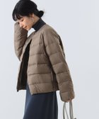 【デミルクス ビームス/Demi-Luxe BEAMS】の【期間限定+10%ポイントバック】Traditional Weatherwear / ARKLEY ショート ダウン ライトダウン ノーカラー 軽量 DK.BEIGE|ID: prp329100004661013 ipo3291000000034477511