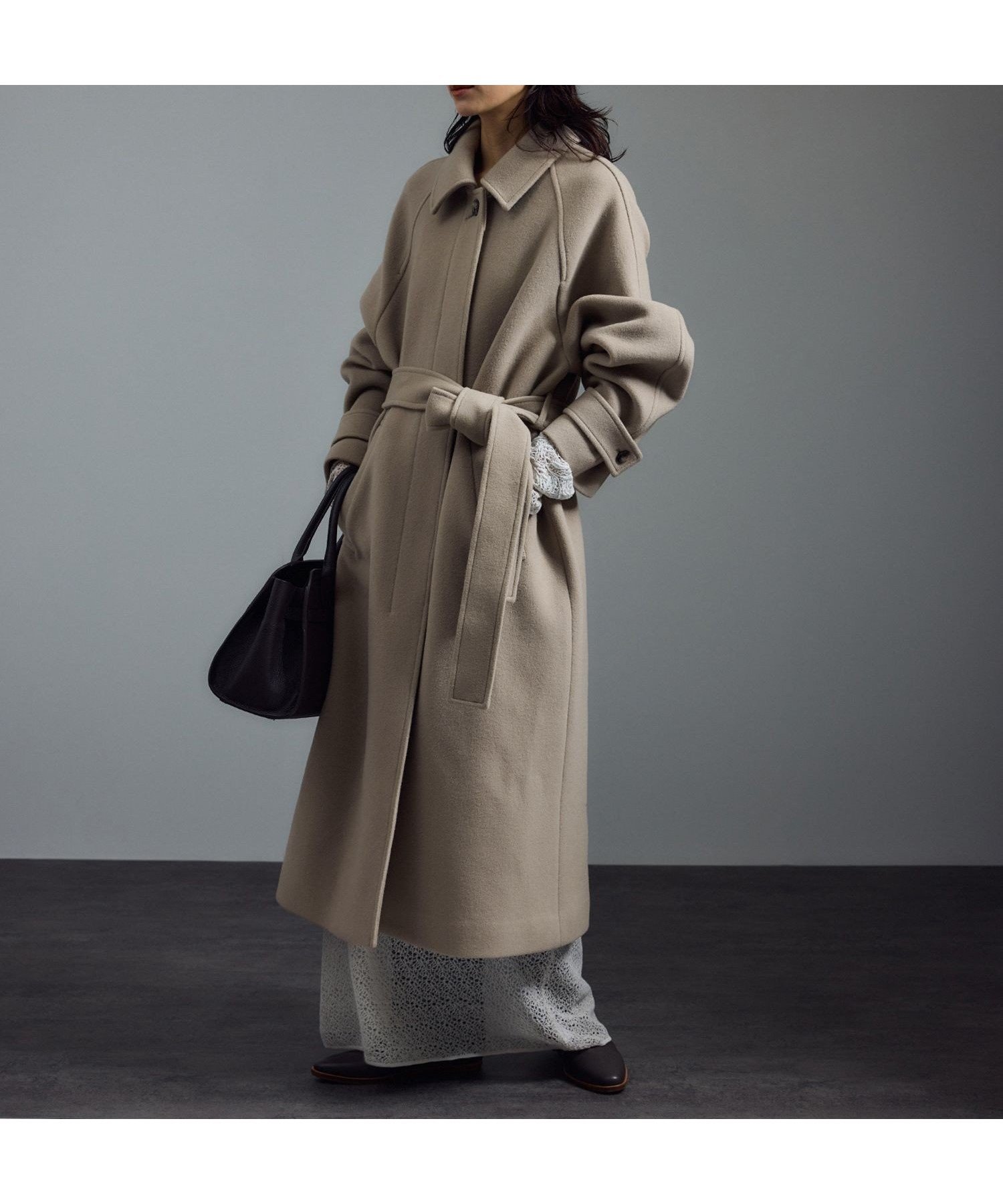 【サロン アダム エ ロペ/SALON adam et rope'】の【WEB限定】MANTECOウールバルマカンコート 人気、トレンドファッション・服の通販 founy(ファニー) 　ファッション　Fashion　レディースファッション　Fashion for Women　アウター　Coat / Outerwear Collection　コート・ロングコート・ピーコート　Long Coats, Peacoats & More　スタンド　Stand Collar, Upright Stand　スリーブ　Sleeve, Long Sleeve / Short Sleeve　ポケット　Pocket, Pocket Detail　ロング　Long, Long-Length　A/W・秋冬　Autumn/Winter　エレガント 上品　Elegant　 other-1|ID: prp329100004661040 ipo3291000000033729228