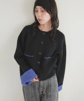 【リアン/Lian】のアルパカタッチバイカラーカーディガン 人気、トレンドファッション・服の通販 founy(ファニー) ファッション Fashion レディースファッション Fashion for Women トップス・カットソー Cut & Sew Tops カーディガン・羽織り Layered Style Cardigans |ID:prp329100004661079