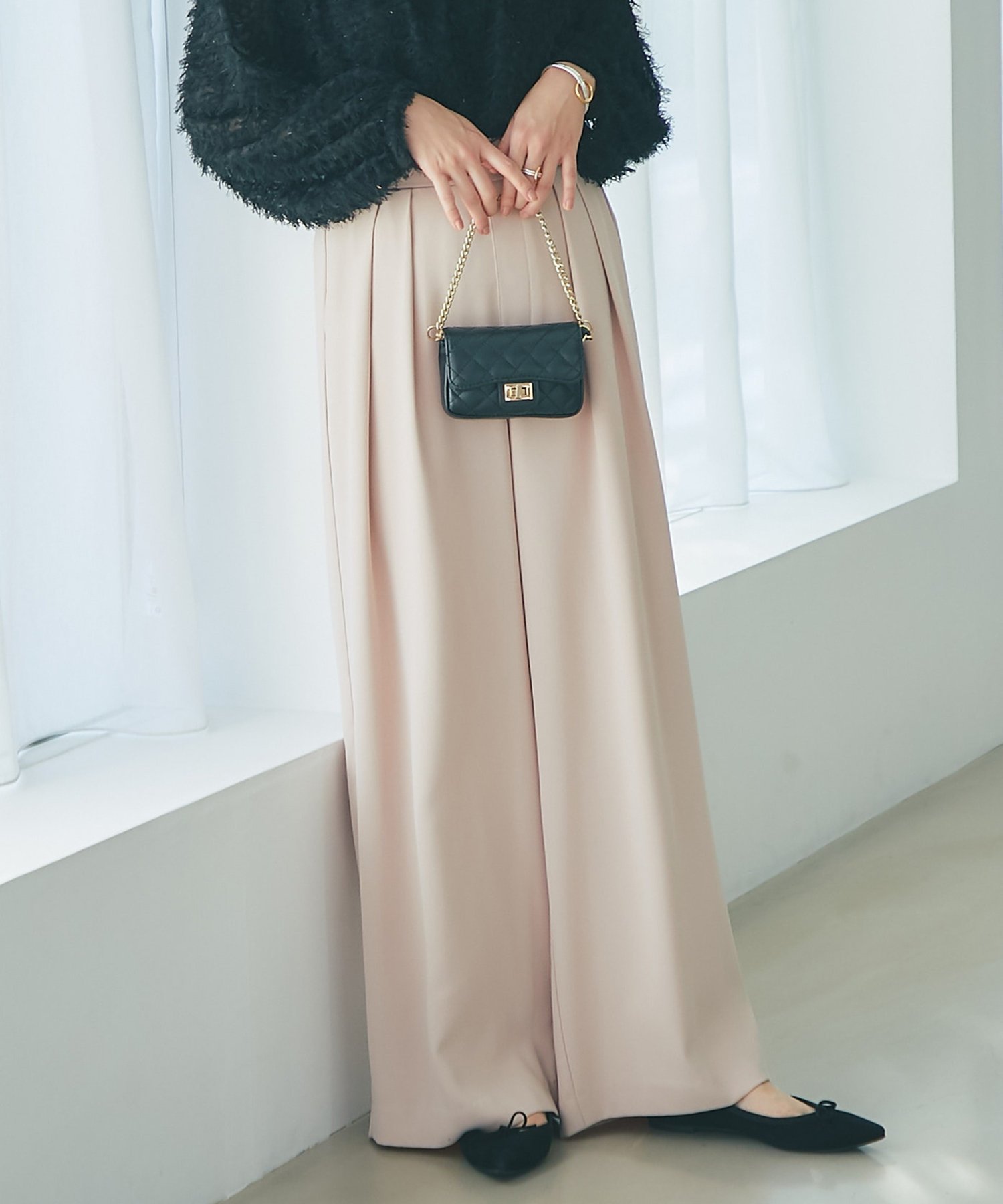【ラブティックボンボン/La boutique BonBon】の【お気に入り選挙5位!RISA監修・5サイズあり】2タックワイドパンツ インテリア・キッズ・メンズ・レディースファッション・服の通販 founy(ファニー) 　ファッション　Fashion　レディースファッション　Fashion for Women　パンツ　Pants & Trousers　クロップド　Cropped, Short Length　とろみ　Fluid, Flowy Fabric　人気　Popular, Best Seller　ポケット　Pocket, Pocket Detail　リラックス　Relax, Relaxed Fit　おすすめ　Recommended / Our Picks　ピンク|ID: prp329100004661191 ipo3291000000033798377