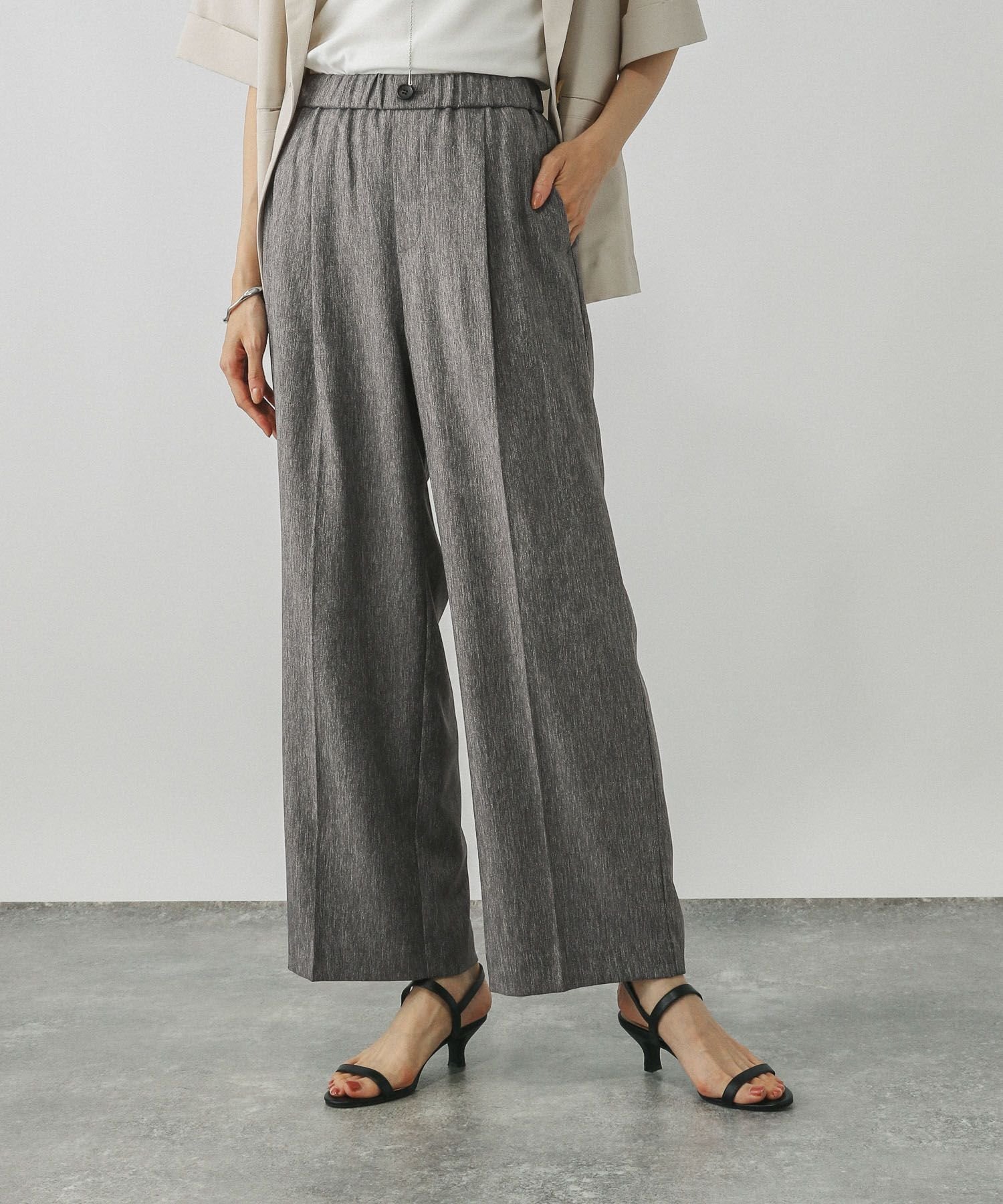 【グローバルワーク/GLOBAL WORK】の吉高由里子さん着用/スッキリイージーパンツ/571422 インテリア・キッズ・メンズ・レディースファッション・服の通販 founy(ファニー) ファッション Fashion レディースファッション Fashion for Women パンツ Pants & Trousers おすすめ Recommended / Our Picks ジャケット Jacket, Outerwear スウェット / スエット Sweatshirt, Sweatwear ストレッチ Stretch, Stretchy Fabric ストレート Straight, Straight Cut センター Center, Center Line デニム Denim, Jeans Material フロント Front, Front Design 吸水 Absorbent, Quick-Dry 杢グレー15|ID: prp329100004661202 ipo3291000000033730271