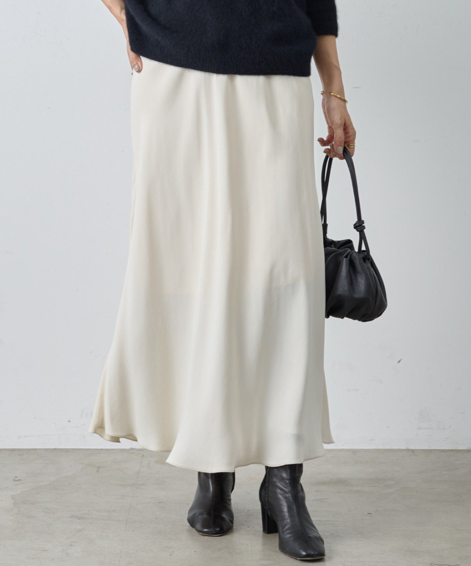 【ビアズリー/BEARDSLEY】のバックテールスカート インテリア・キッズ・メンズ・レディースファッション・服の通販 founy(ファニー) ファッション Fashion レディースファッション Fashion for Women スカート Skirts バッグ Bags アクセサリー Fashion Accessories ウォーター Water カットソー Cut and Sewn Top キュプラ Cupro, Eco Fabric ドレープ Drape, Draping Fabric ポケット Pocket, Pocket Detail リボン Ribbon, Bow 再入荷 Restock / Back in Stock おすすめ Recommended / Our Picks エレガント 上品 Elegant アイボリー|ID: prp329100004661260 ipo3291000000034478951